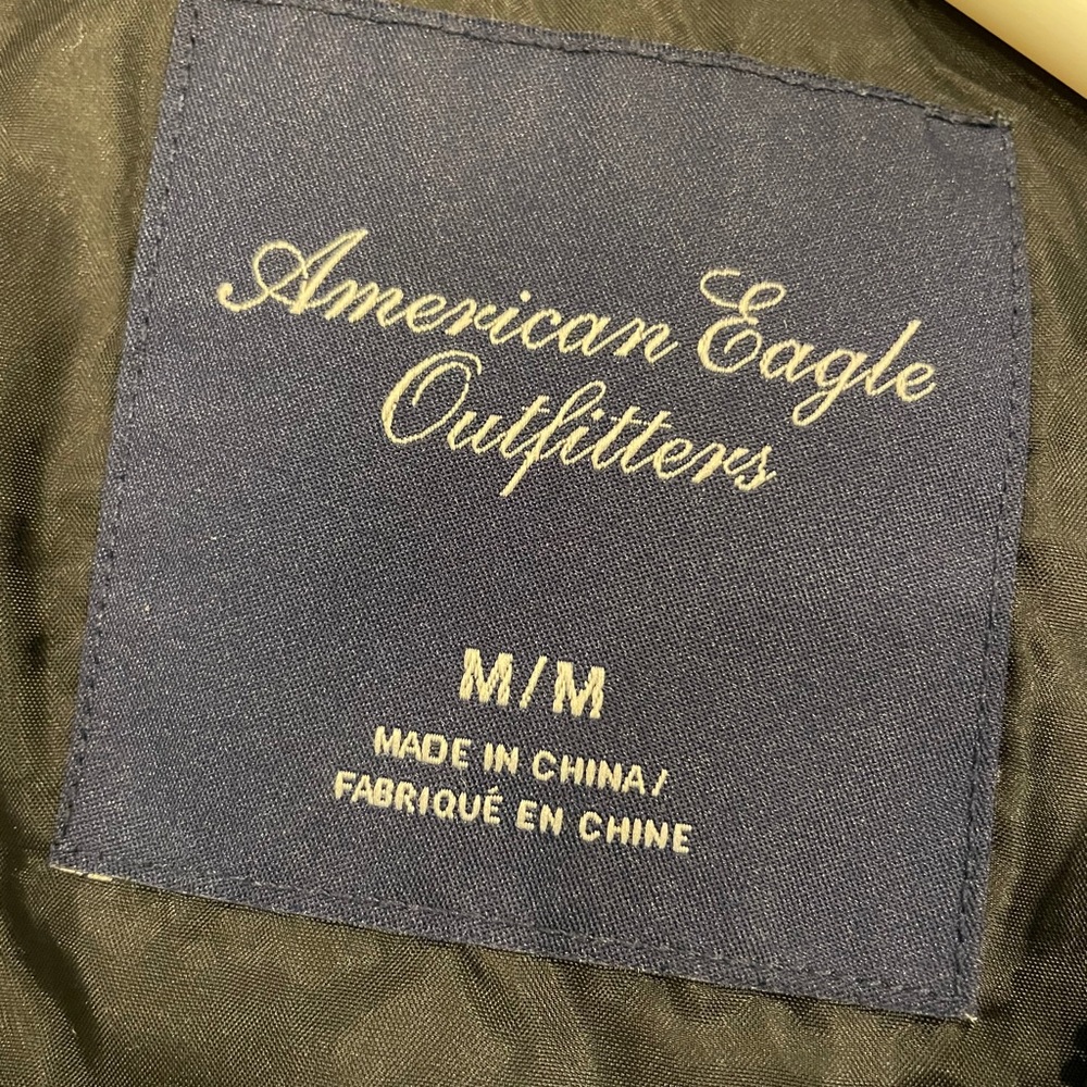 GAP Khaki Zip Up Utility Jacket Large - Picture 6 of 8